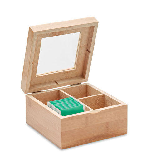 Bamboo tea box | Eco promotional gift